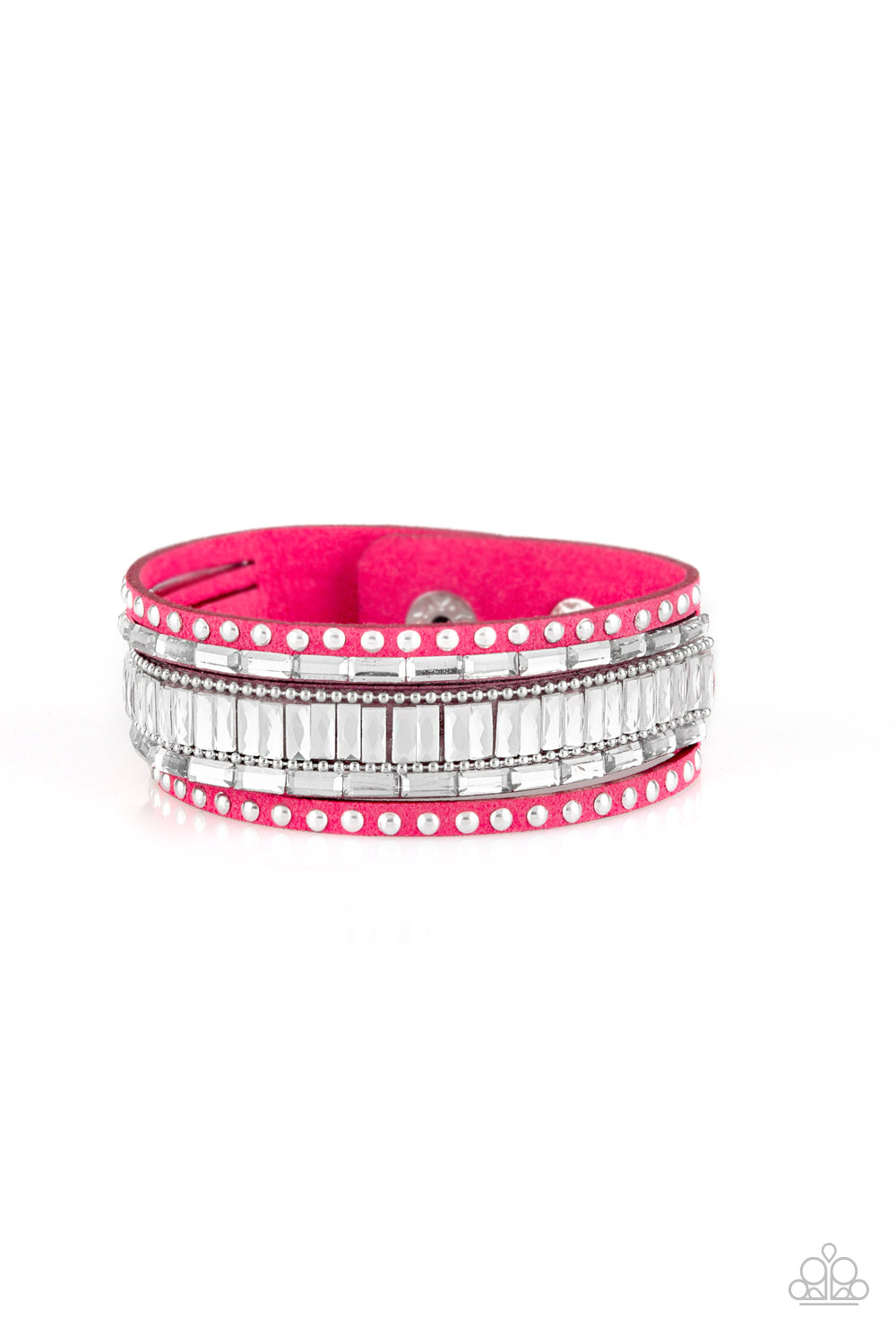 Boho bracelet Pretty pink beaded leather wrap a... - Folksy